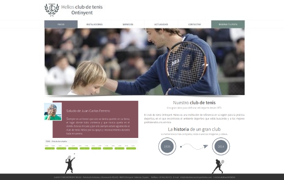 Imagen de la web de Club de Tenis Ontinyent Helios